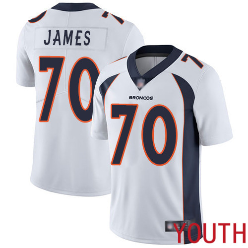 Youth Denver Broncos #70 Ja Wuan James White Vapor Untouchable Limited Player Football NFL Jersey->denver broncos->NFL Jersey